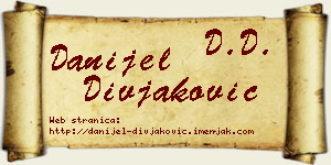 Danijel Divjaković vizit kartica